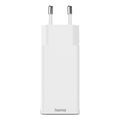 hama fast charger gan 2x usb c 1x usb a mini charger pd 65 w white extra photo 3