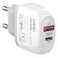 ldnio 2316c wall charger 20w qc pd usb a usb c extra photo 1