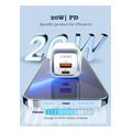 ldnio 2318c wall charger 20w qc pd usb a usb c extra photo 4
