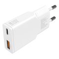 4smarts wall charger pd plug duos slim 30w gan type c usb a white extra photo 1
