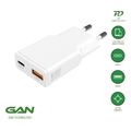4smarts wall charger pd plug duos slim 30w gan type c usb a white extra photo 4