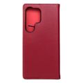 smart pro book leather case for samsung s25 ultra claret extra photo 1