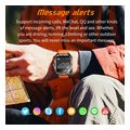 lamtech sport watch bt51 health sensor sport tracking square tft 202 display borange lam11349 extra photo 2