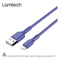 lamtech charging datacable lightning 1m blue lam445141 extra photo 3