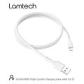 lamtech charging datacable lightning 1m white lam439881 extra photo 4