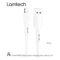 lamtech charging datacable lightning 1m white lam439881 extra photo 5
