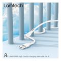 lamtech charging datacable lightning 1m white lam439881 extra photo 6