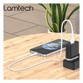 lamtech charging datacable lightning 1m white lam439881 extra photo 7