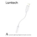 lamtech lightning adapter cable audio jack 35mm white lam063005 extra photo 8 lamtech lightning adapter cable audio jack 35mm white lam063005 extra photo 8