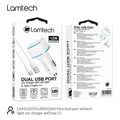 lamtech 2xusb 24a car charger with type c cable 1m white lam112570 extra photo 2 lamtech 2xusb 24a car charger with type c cable 1m white lam112570 extra photo 2