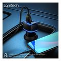 lamtech 2xusb 24a car charger with type c cable 1m black lam112563 extra photo 3 lamtech 2xusb 24a car charger with type c cable 1m black lam112563 extra photo 3