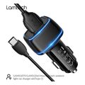 lamtech 2xusb 24a car charger with type c cable 1m black lam112563 extra photo 4 lamtech 2xusb 24a car charger with type c cable 1m black lam112563 extra photo 4