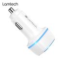lamtech 2xusb 24a car charger for mobile phones white lam081734 extra photo 4 lamtech 2xusb 24a car charger for mobile phones white lam081734 extra photo 4