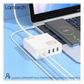 lamtech gan fast charger 1xtype c 4xqc30 65w eu cable 15m lam113409 extra photo 9