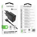 lamtech quick charger usb30 18w with type c cable 1m black lam021981 extra photo 3