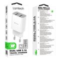 lamtech travel wall charger 21a with 2xusb white lam020694 extra photo 4 lamtech travel wall charger 21a with 2xusb white lam020694 extra photo 4