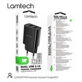 lamtech travel wall charger 21a with 2xusb black lam020748 extra photo 7 lamtech travel wall charger 21a with 2xusb black lam020748 extra photo 7