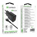 lamtech wall charger qc30 18w with lightning cable 1m black lam020151 extra photo 2 lamtech wall charger qc30 18w with lightning cable 1m black lam020151 extra photo 2