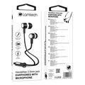 lamtech handsfree with mic 35mm jack black lam021356 extra photo 2