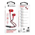 lamtech handsfree with mic 35mm jack red lam021363 extra photo 2