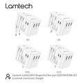 lamtech universal travel adapter with 3xusb 2xtype c outputs 35w lam113850 extra photo 7 lamtech universal travel adapter with 3xusb 2xtype c outputs 35w lam113850 extra photo 7