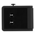 lamtech universal travel adapter with 2 usb ports ac 6a black lam113829 extra photo 9
