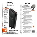 lamtech ultra thin powerbank with type c lightning cables 10000mah 225w black lam114536 extra photo 4