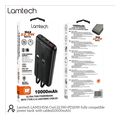 lamtech ultra thin powerbank with type c lightning cables 10000mah 225w black lam114536 extra photo 8