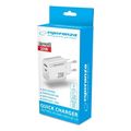 esperanza ezc105w quick power charger 20w usb c pd 20w usb a qc 30 18w white extra photo 2