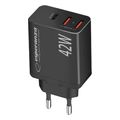 esperanza ezc106k quick power charger 42w usb c pd 30w 2x usb a 12w extra photo 1