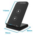 esperanza ezc101 phone stand with wireless induction charger 15w photon extra photo 5