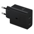 samsung wall charger 50w 2x type c type c cable black ep t5020xb extra photo 1 samsung wall charger 50w 2x type c type c cable black ep t5020xb extra photo 1