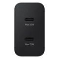 samsung wall charger 50w 2x type c type c cable black ep t5020xb extra photo 2 samsung wall charger 50w 2x type c type c cable black ep t5020xb extra photo 2
