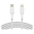 belkin caa004bt2mwh braided usb c to lightning cable 2m white extra photo 2 belkin caa004bt2mwh braided usb c to lightning cable 2m white extra photo 2