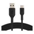 belkin cab002bt3mbk boost charge usb a to usb c 3m black extra photo 2