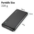 logilink mobile power bank lipo 10000mah usb c in out black extra photo 2