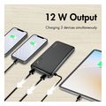 logilink mobile power bank lipo 10000mah usb c in out black extra photo 3