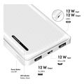 logilink mobile power bank lipo 10000mah usb c in out white extra photo 5