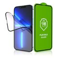 bestsuit flexible hybrid glass 5d for apple iphone 16 plus black extra photo 1