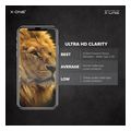 x one full cover extra strong crystal clear for iphone 16 pro tempered glass 9h extra photo 5