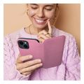dual pocket book case for xiaomi redmi note 14 5g light pink extra photo 4