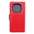fancy book case for xiaomi redmi note 14 pro 5g 14 pro plus 5g red navy extra photo 1