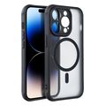 full matte mag cover case compatible with magsafe for xiaomi redmi note 14 5g black extra photo 2