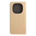 sensitive book case for xiaomi redmi note 14 pro 5g 14 pro plus 5g gold extra photo 1