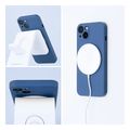 silicone mag cover case compatible with magsafe for iphone 16 blue extra photo 2
