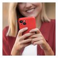 silicone mag cover case compatible with magsafe for iphone 16 plus red extra photo 3