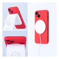silicone mag cover case compatible with magsafe for iphone 16 plus red extra photo 7