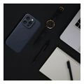 silicone mag cover case compatible with magsafe for iphone 16 pro blue titanium extra photo 3