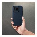 silicone mag cover case compatible with magsafe for iphone 16 pro blue titanium extra photo 4