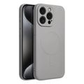silicone mag cover case compatible with magsafe for iphone 16 pro titanium extra photo 1